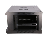 Extralink Szafka wisząca rack 4U 600x450 czarna szklane drzwi EX.2886 - 484910 - zdjęcie 6